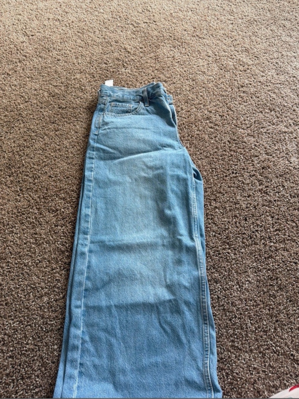 Light Blue Women's High-Rise Baggy Jeans